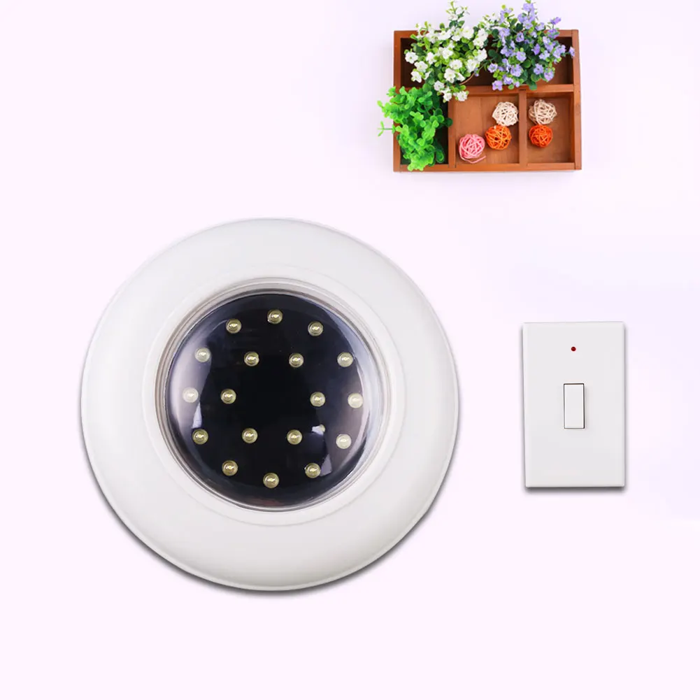 

Remote Control RC Wall Ceiling Wireless Round LED Lights Kitchen Bathroom Home