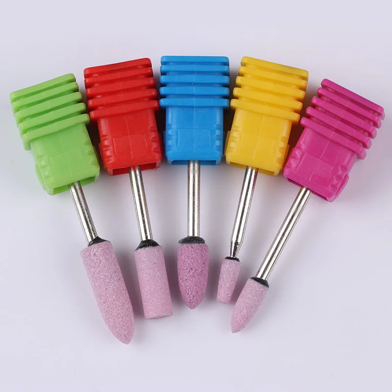 

1 Pc Electric Ceramic Quartz Nail Drill Bit Cutter File Grinding Buffer Vary Head Colorful Coating Drill Manicure Nail Art Tool