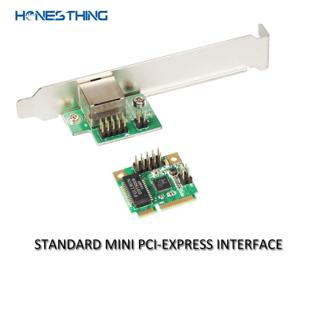 HonesThing MINI PCI-Express Gigabit Ethernet RJ45 Port Adapter 101001000 Base-T Network LAN Controller Ethernet Interface 4