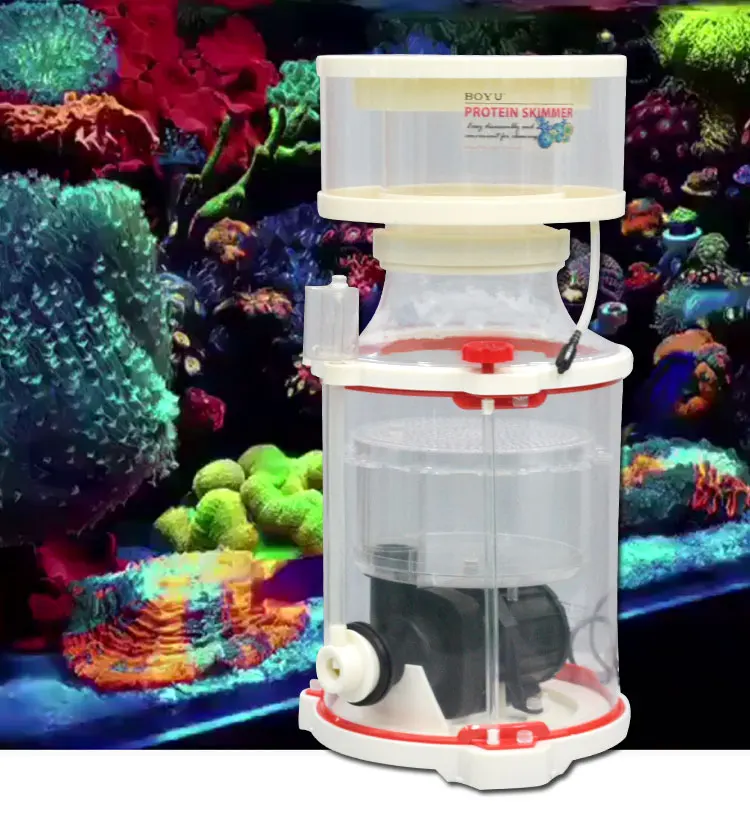 

BOYU Aquarium Protein separator Large Seawater Fish Tank Foam Processor Built-in Protein Separation Filter Needle Pump DB-120