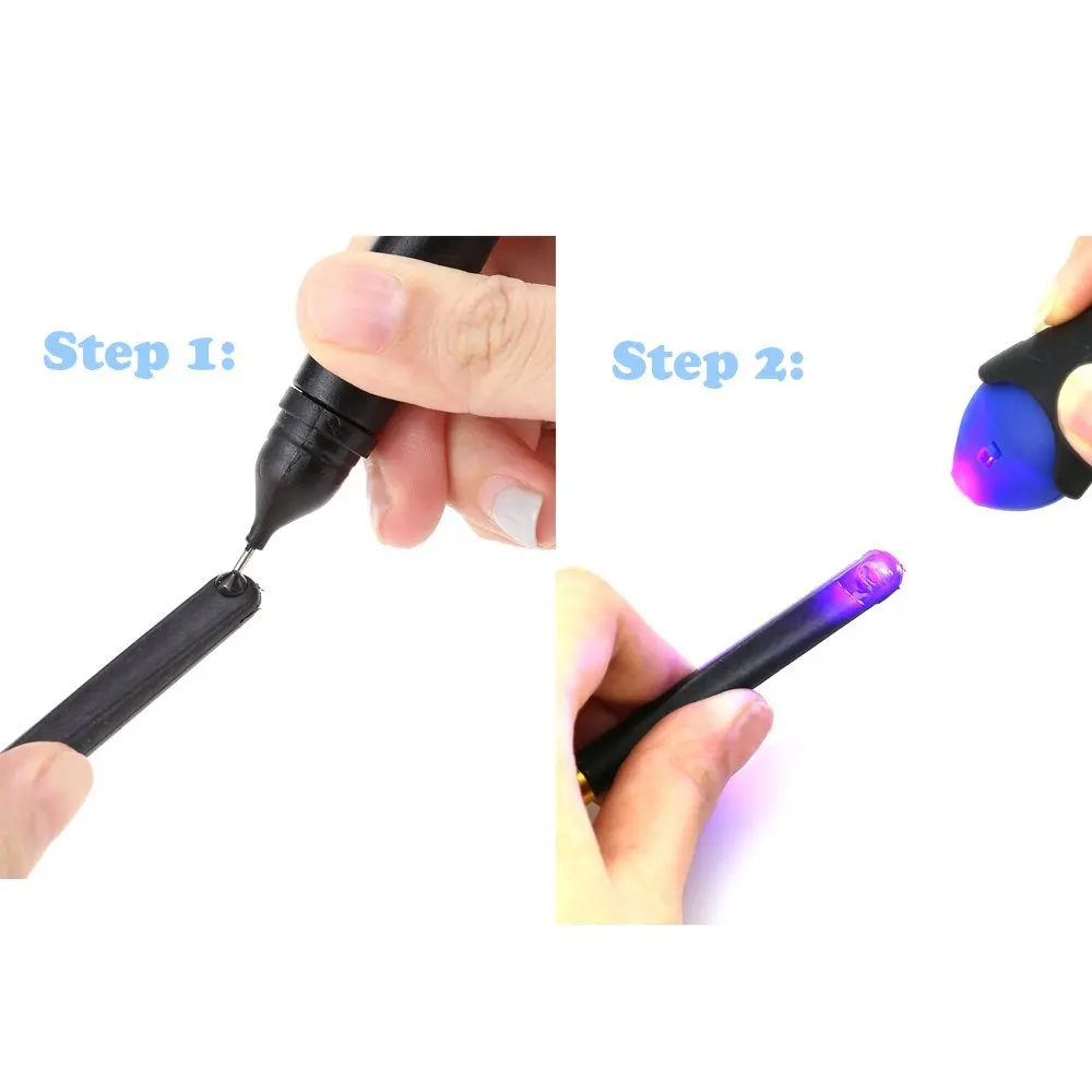 Новые 1 шт. 5 второй Fix ручка с UV-подсветкой стекло клей ремонт инструмент с клеем супер питание Жидкости Пластик сварки соединение
