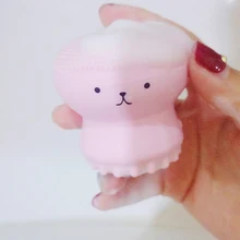 Новая мультяшная Милая силикагелевая Массажная глубокая очистка лица моющая щетка Очищающая отшелушивающая кисть для лица