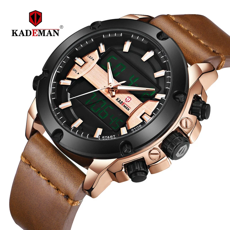 

KADEMAN 2019 NEW Arrived Men Sports Watch Waterproof LED Digital Watch Luxury Fashion Male Military Wristwatch Relogio Masculino