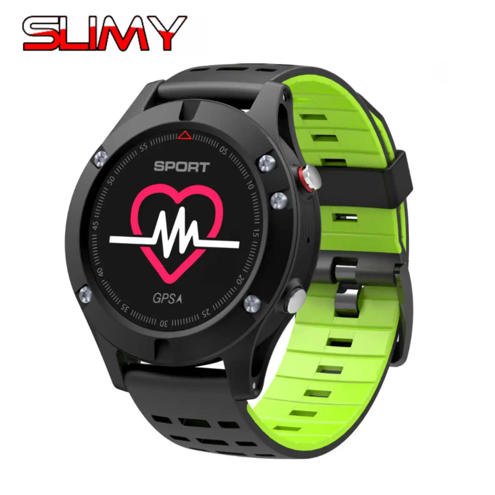 

Slimy Smart Watch NO.1 F5 Heart Rate Monitor GPS Multi-Sport Mode OLED Altimeter Bluetooth Fitness Tracker for Android iOS Phone