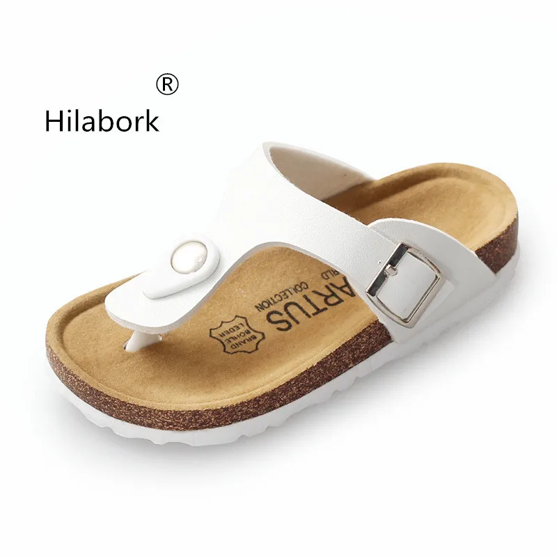 

Hilabork 2019 summer casual soft bottom sandals new boys and girls herringbone sandals and slippers beach wear-resistant clip