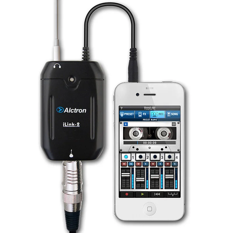 

Alctron iLink-2 Guitar audio interface converter smart phone effect with amplification effect