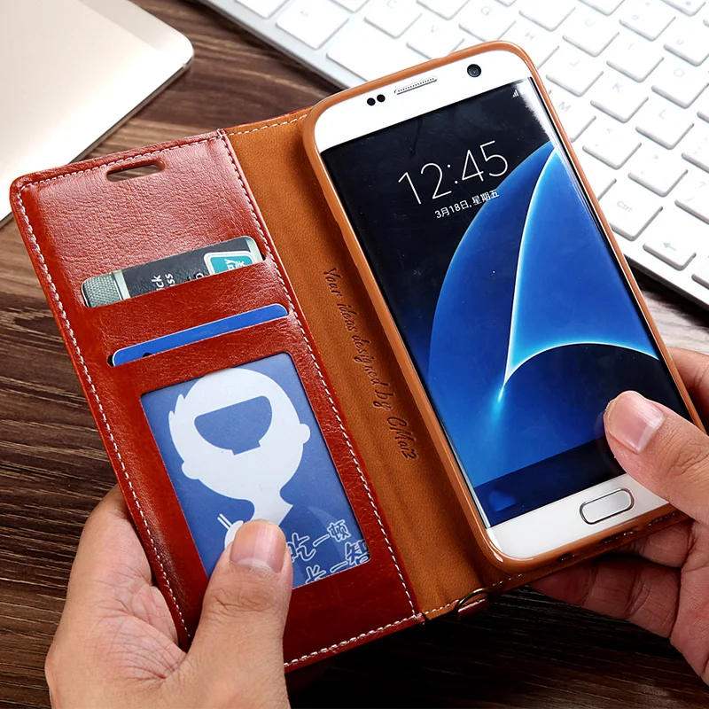 Cmai2 деним шаблон флип чехол кожаный бумажник для Samsung Galaxy S8 Plus S7 Edge держатель