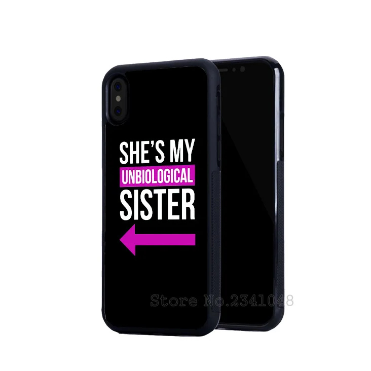 Силиконовые мягкие чехлы для телефонов my sister BFF best friends foreve iPhone 5s se 6 6s plus 7 7plus 8 8plus X