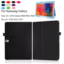 Тонкий складной чехол из искусственной кожи для samsung Galaxy Note 10,1 SM-P600 SM-P601 Edition/Tab pro 10,5 T520 T521 T525+ ручка