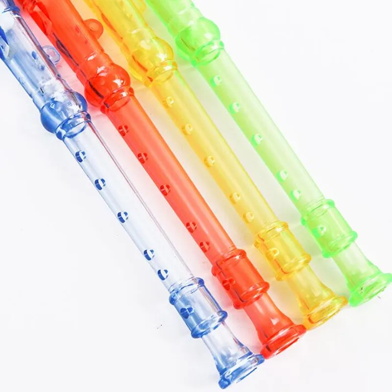 Creative Candy Color Clear Flute Toys Kindergarten Early Learning