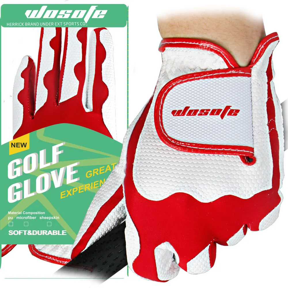 Женские дышащие мягкие перчатки для гольфа из ткани для левой правой руки игра "Уличный гольф" перчатки