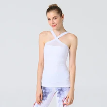 2019 Summer Sexy Women Yoga Shirts Tank Top Gym Sports Running Athletic Active Stretch Workout Vest Quick Drying Clothes active casual quick drying top