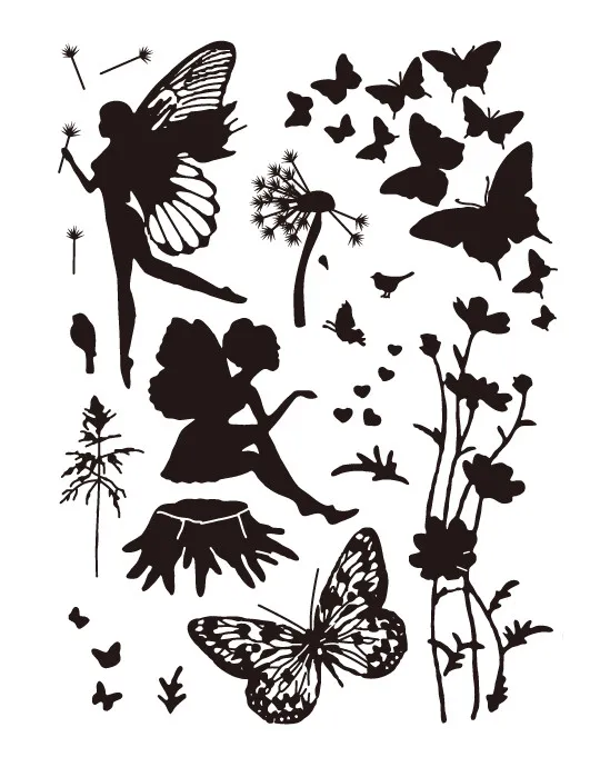 

Spirit Transparent Clear Stamps for DIY Scrapbooking/Card Making/Kids Christmas Fun Decoration Supplies