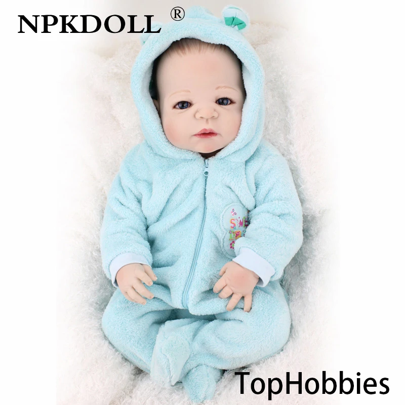 

G211 22 Inch Realistic Reborn Baby Dolls Kids Toy Decorative Dolls Full Body Silicone for Boys Birthday Gift for Christmas