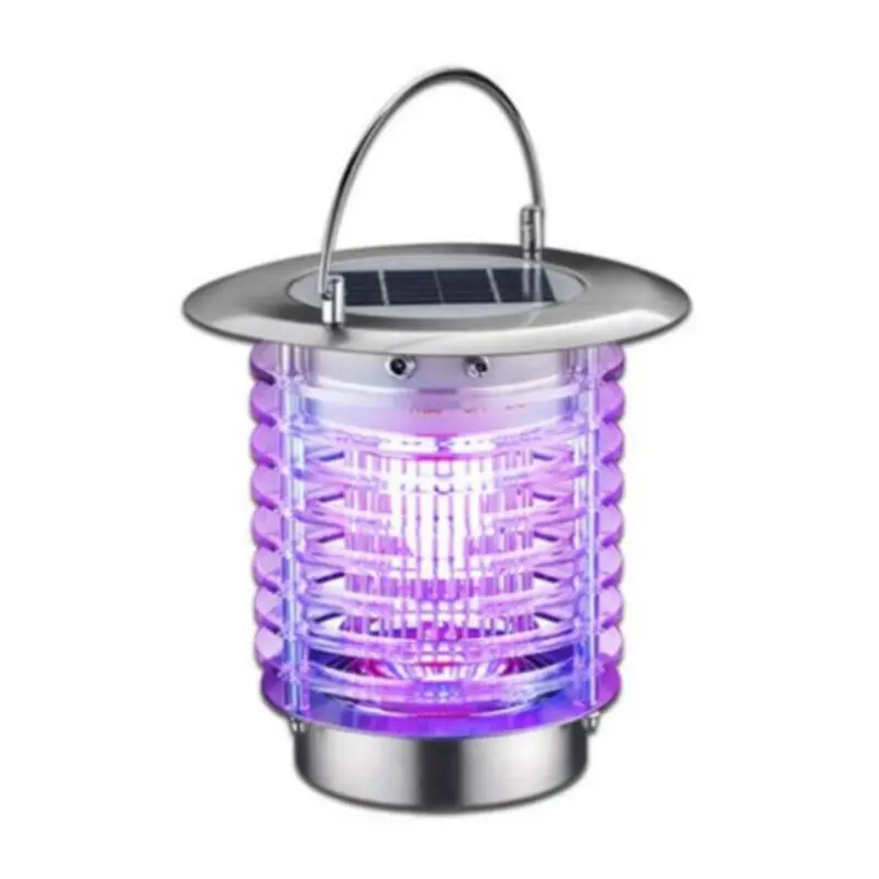 

Portable Solar Powered Insect Pest Bugs Fly Mosquito LED Light Lamp For Indoor Outdoor Residential House Garden Lawn
