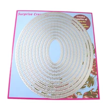 

Surprise Creation Large Cutting dies 17.3x20.5cm 10-Piece Oval Scrapbook DIY Craft Metal Stencil
