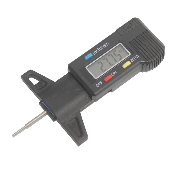 0-25.4mm 1inch range  LCD display caliper for tire shoulder depth Digital tyre thread depth gauge  (4)