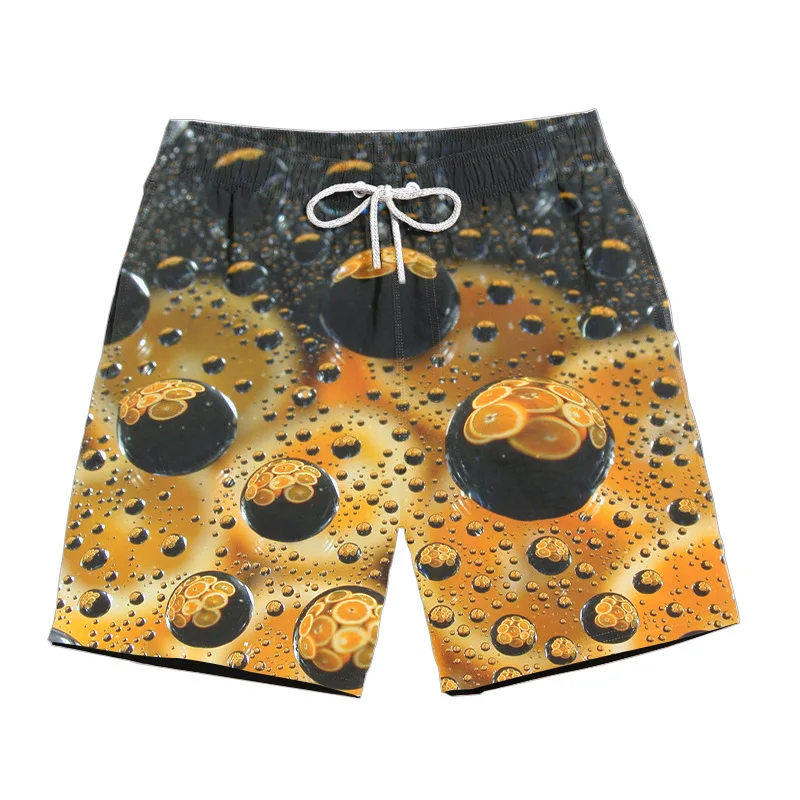 Холодное пиво повседневные шорты красочные бар летние для серфинга шорты забавные мужские Harajuku уличная сетка дышащии эластичные для талии шорты