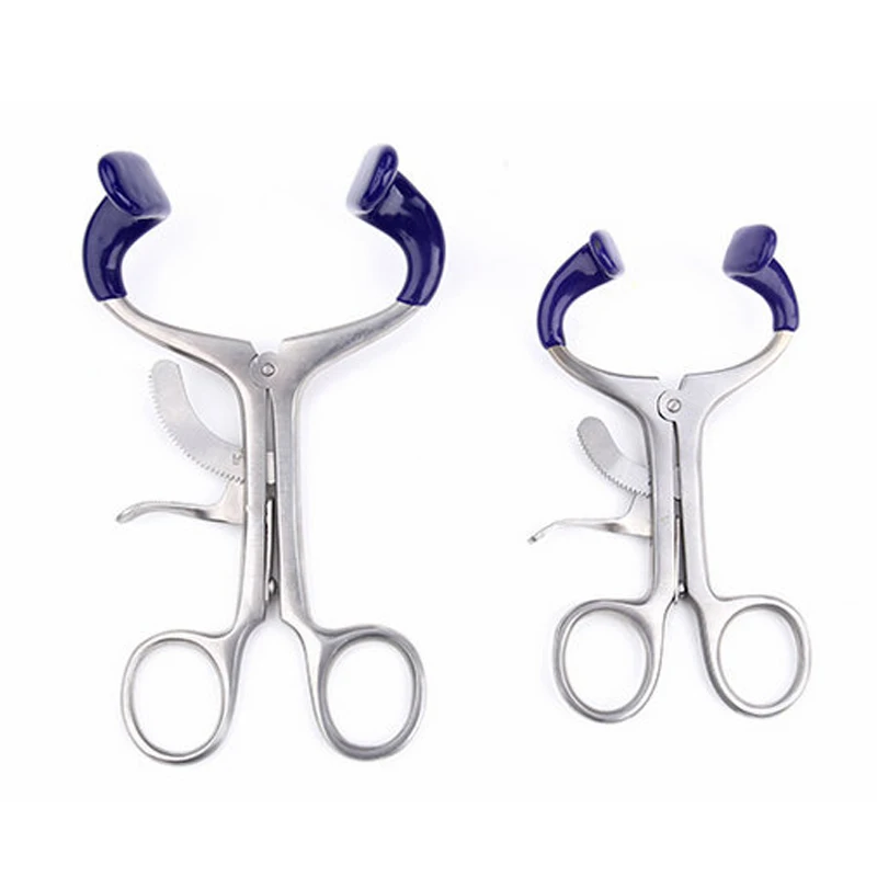

Stainless Steel Dental Mouth Retractor With Silicone Pad Autoclavable Mouthpiece Extender Oral Care Tools Size Large/Small