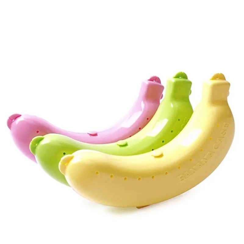 Милый 3 цвета Фрукты Банан протектор Коробка держатель Чехол Ланч контейнер для хранения Защитный чехол для фруктов и
