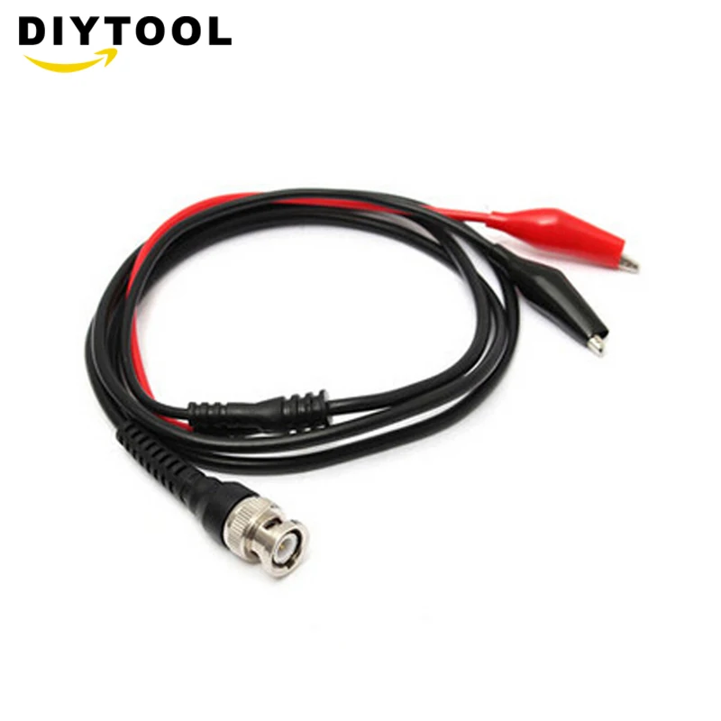 

BNC Q9 Male Plug To Dual Alligator Clip Oscilloscope Test Probe Lead Cable Measure Instrument Accessories