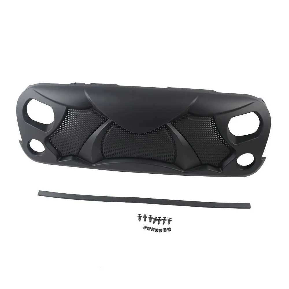 

Cobra Style Racing Grill For Jeep Wrangler JK 2007-2017 Auto Front Grille Cover Trim Car Exterior Decoration ABS Grille