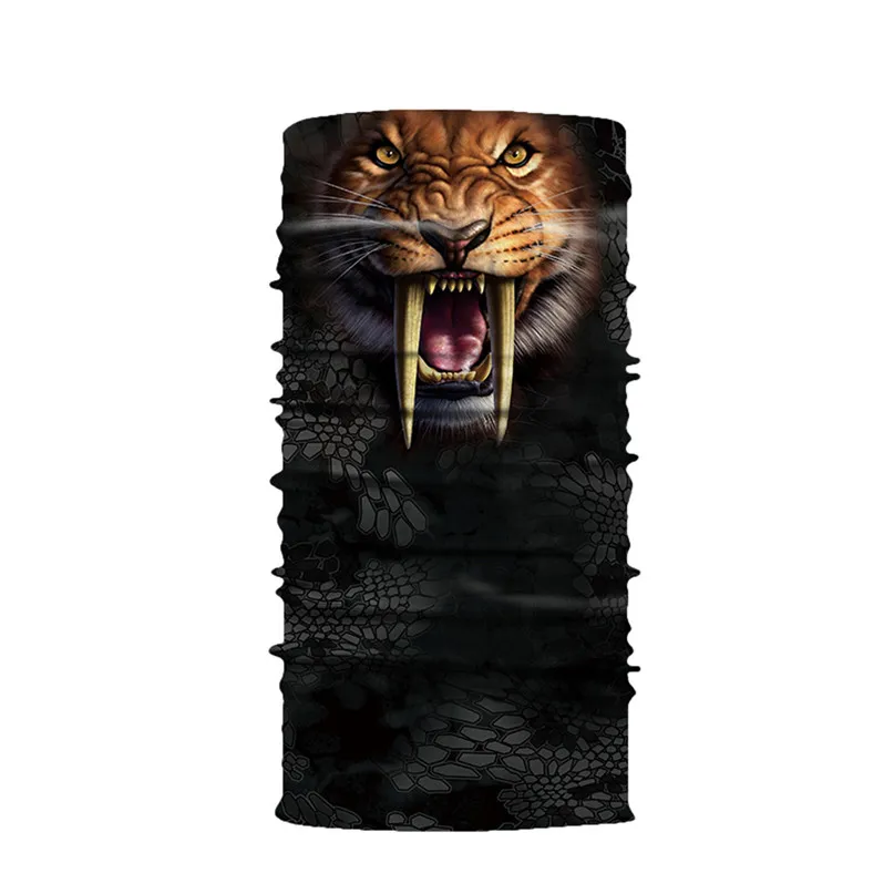 Cycling Face Mask Balaclava Motorcycle Ski Neck Warmer Scarf 3D Animal Magic face mask Unisex Head Bandana Scarf #3J#F (10)