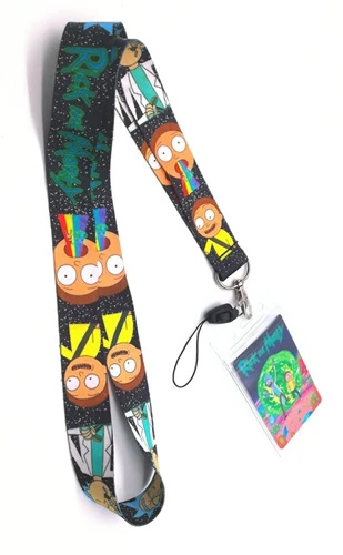 

1 pcs Rick and Morty Neck Strap Lanyards Card Holders Bank Neck Strap Card Bus ID Holders Rope Key Chain Gift K56