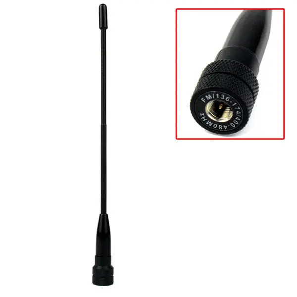 Черный SMA M 50 Вт мягкая антенна двухдиапазонная 133/430 МГц для Baofeng Puxing Wouxun HYT|antenna dual