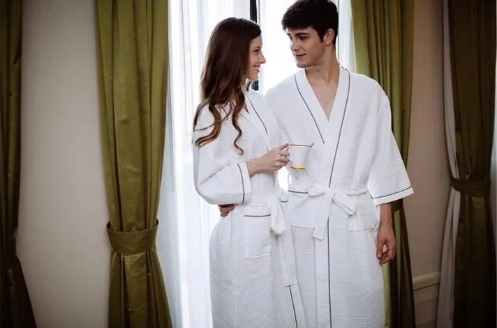 Women\'s Mid-Calf Cotton Sleep Lounge Robes RBS-D RB26 6