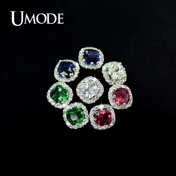 UMODE Brand Jewelry Fashion Luxury Earings Cubic Zirconia Stud Earrings For Women Wedding Party Summer Jewelry Stores AUE0071
