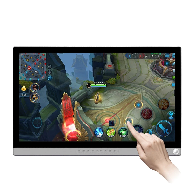 15 6 дюймовый портативный дисплей монитор с кожаный чехол PC type C для PS4/xbox/Switch/PC/samsung