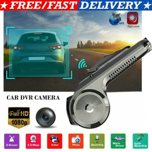 

1080P FHD Car DVR 2MP Camera Video Recorder WiFi GPS ADAS G-sensor Dash Cam USB