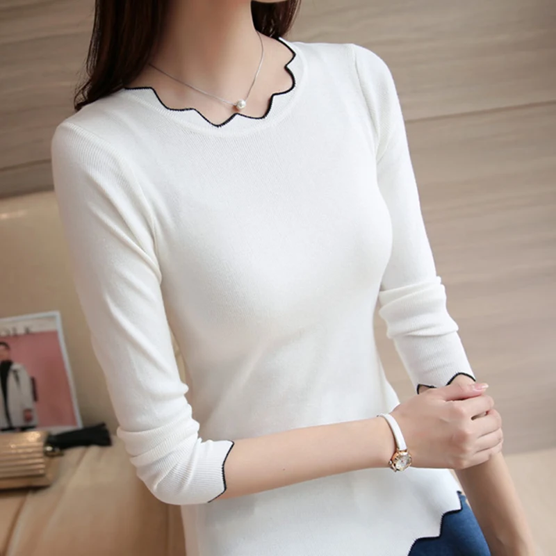 Chompas de mujer para el invierno 2018 Autumn Winter Women Sweaters and Pullovers Long Sleeve Knitting Sueter Mujer Pull Femme