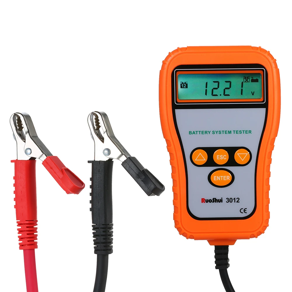 RuoShui 3012 Digital 12V Батарея Тестер автомобильный тестер нагрузки аккумулятора и анализатор автомобильных тестер системных батарей