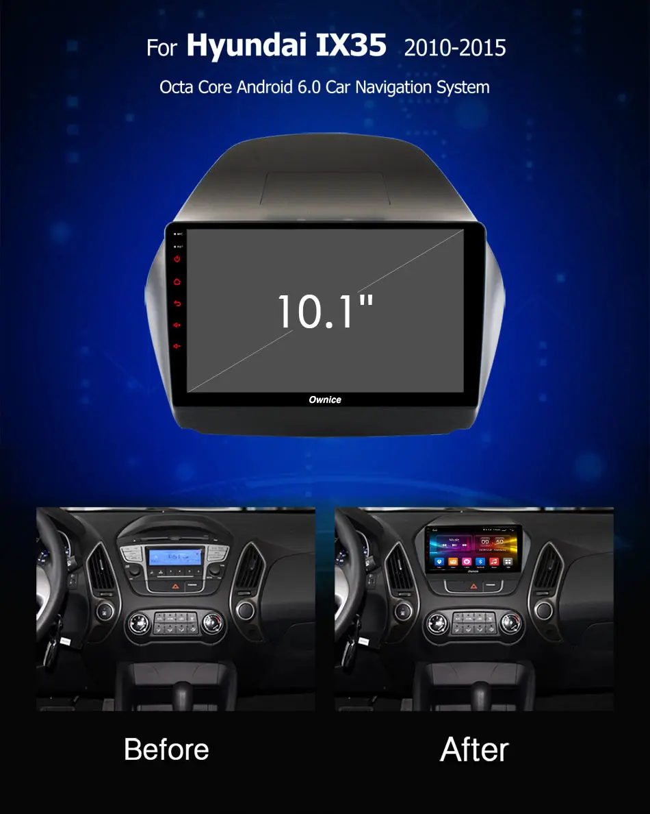 Ownice K1 K2 K3 k5 k6 2Din Octa Core 4G DSP 360 панорама Android 9,0 автомобиль радио плеер для hyundai IX35 2010- навигация GPS, DVD