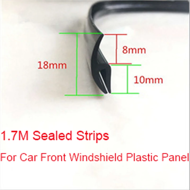 Trim Moulding Car Ageing Rubber Seal Panel Sealed Under Front Windshield