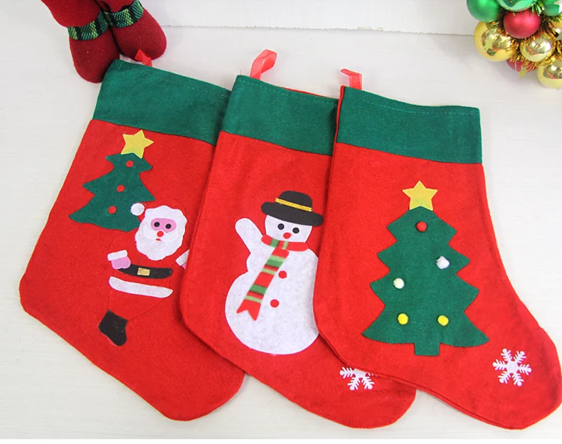 MIRUI канцелярские товары, рождественские украшения, подарок, сумка для хранения канцелярских принадлежностей, Санта-носки со снеговиком, Рождественская елка, большие носки, держатель для канцелярских принадлежностей