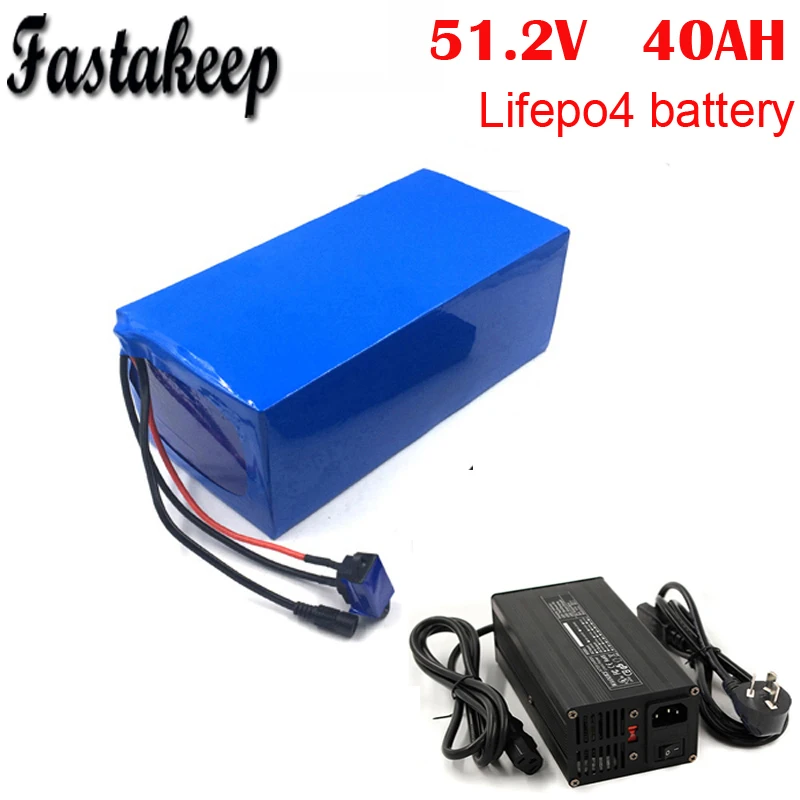 Аккумуляторная батарея 51 2 v 40A lifepo4 для электрического мотоцикла с 2000W BMS и 5А