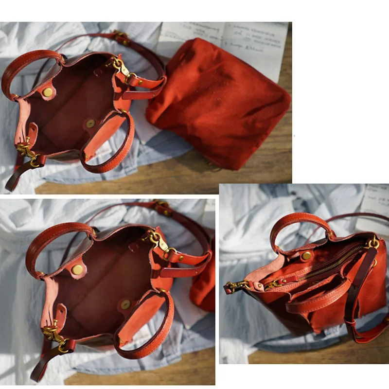 AETOO Hand-shoulder diagonal back portable female models leather leather vegetable tanned leather bag small retro make old