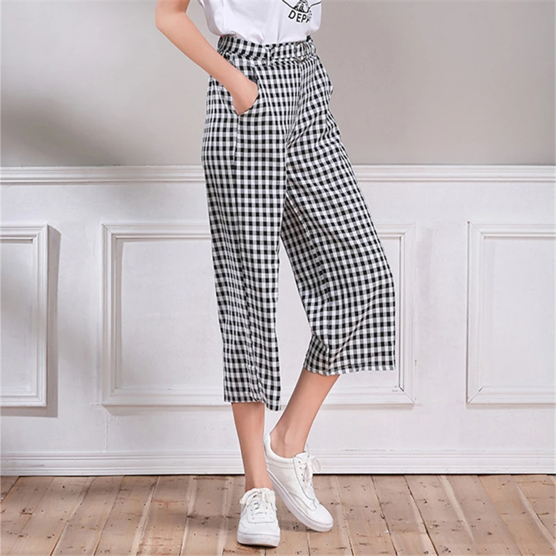 retro plaid pants