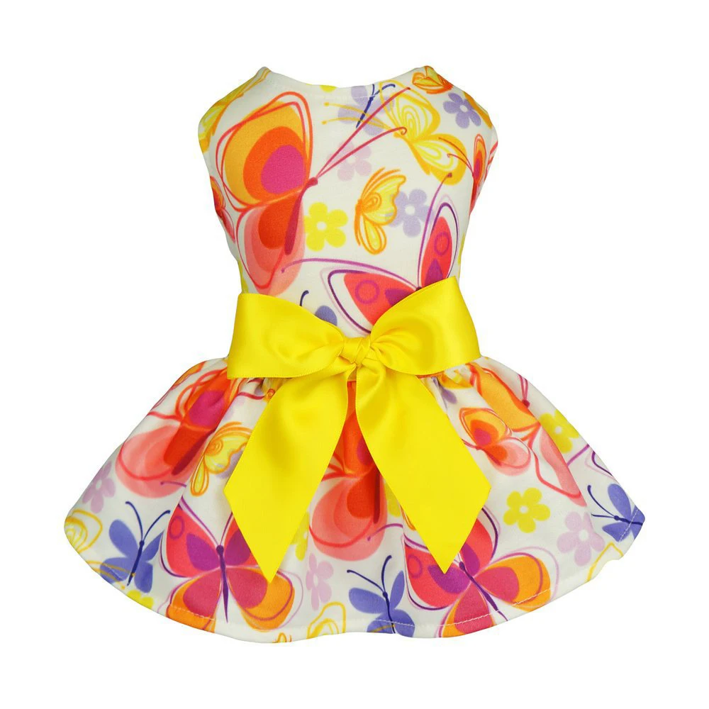 Abrlo/платье с милыми цветами и узором в горошек; уютные платья без рукавов для маленьких собак; сарафан; одежда принцессы; Vestido Perro