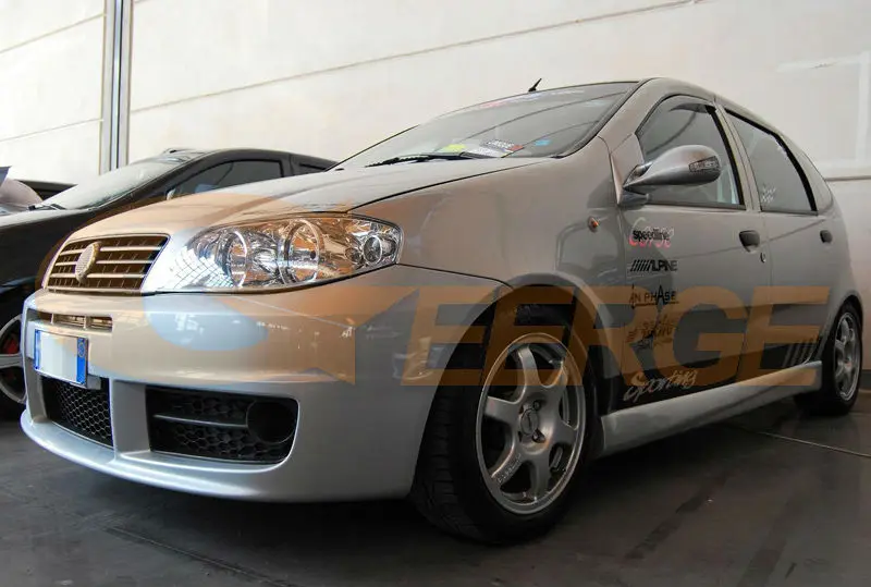 FIAT PUNTO Mk2 2B 2003 2004 2005 2006 headlight ccfl angel eyes(2)