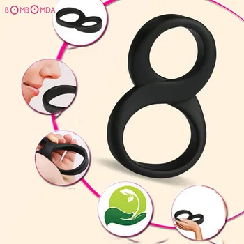 Silicone Time Delay Smooth Touch Penis Rings Cock Rings, Adult Products Male Stay Hard Beaded Triple Erotic Sex Toys for Man O4