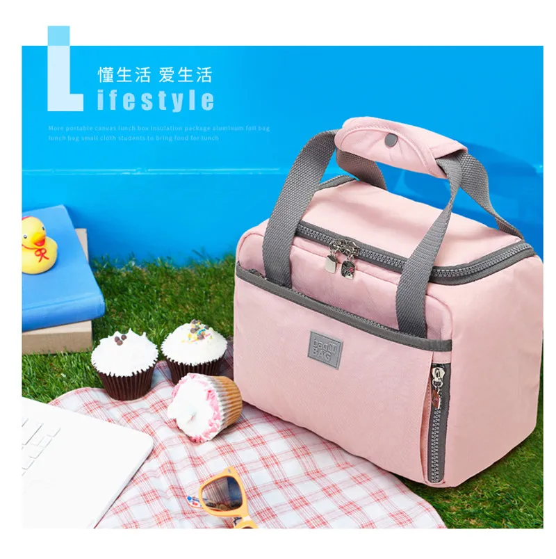 Корейская маленькая сумка для ланча, милая водонепроницаемая сумка для начальной школы