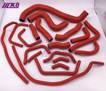 

Silicone Radiator Hose Kit For NISSAN SKYLINE GTR R35 VR38DETT GT-R 08-15 (19PCS) red/blue/black