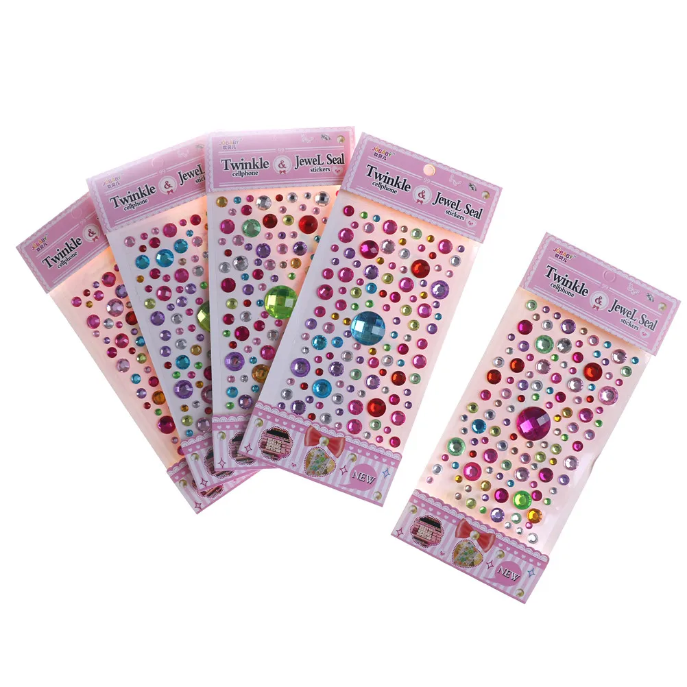 

1 Sheet Mobile Art Diamond Self Adhesive Sticker Crystals Rhinestones Car Decor