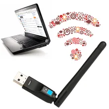 Мини USB Wifi адаптер 150 Мбит/с 20дБ WiFi ключ wi-fi приемник беспроводная сетевая карта 802.11b/n/g высокоскоростной wi fi Ethernet