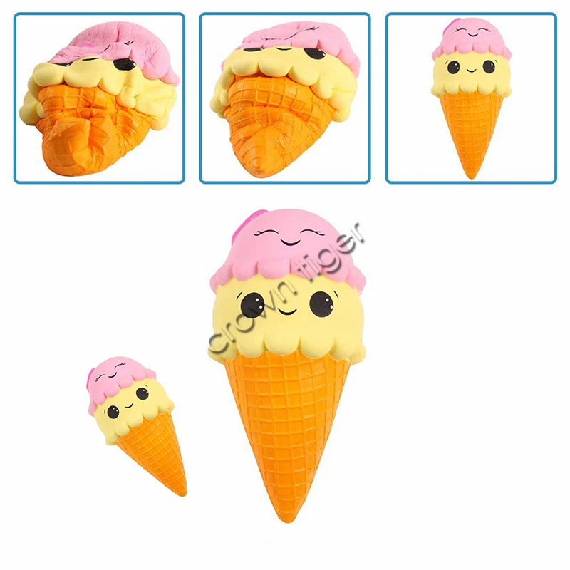 Kawaii Squeeze jumbo мягкое мороженое медленно поднимающийся ароматизированный стресс игрушка для снятия стресса skuishy приседающая Игрушка