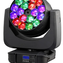 Горячая Распродажа! 6,5-60 градусов Автоматическая регулировка зум светодиодный движущийся головной свет DMX Алмазная многоцветная движущаяся головка света 18*15 Вт RGBW 4в1